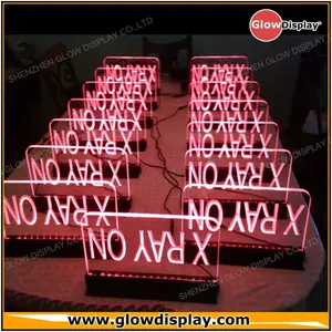 GlowDisplay อะคริลิค LED EDGE Lit ฐาน