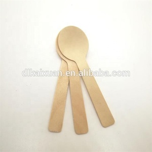 Mini cuchara de madera desechable Biodegradable, 100MM, ecológica, <span class=keywords><strong>para</strong></span> degustación de madera - Product Image 2