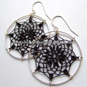 Trendy Women's Fashion <b>Marvel</b> Crochet Thread <b>Earring</b> at Lowest Market Price - Product Image 2
