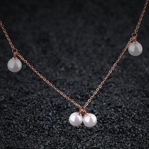 <span class=keywords><strong>Promo</strong></span> Perlmutt Lady Halskette Edelstahl Perlenkette Schmuck für Muttertag Geschenk Wahl - Product Image 3