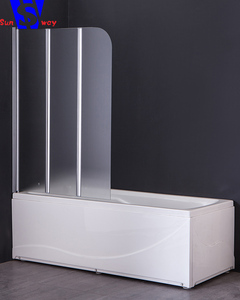 <span class=keywords><strong>140</strong></span>*80 cm Chrome petite taille baignoire pliant <span class=keywords><strong>porte</strong></span> de <span class=keywords><strong>douche</strong></span> en verre - Product Image 4