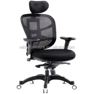 Ergonomic जाल कार्यालय की कुर्सी काठ का headrest synchron तंत्र RF-M035