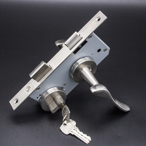 Châu Âu Kích thước tiêu chuẩn cơ khí chia loại khóa toàn bộ thiết lập với rắn đúc xử lý cho chống cháy PASSAGE cửa - Product Image 3