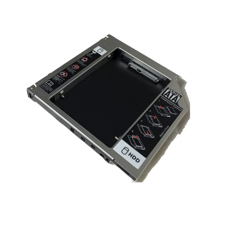 New SATA to PATA/IDE 12.7mm Second 2nd HDD Caddy Optical Bay