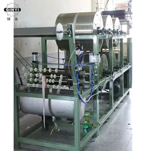 Narrow fabric webbing tape starching ironing machine