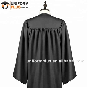 Campione di abito da diploma di scuola superiore nero di alta qualità, Robe De <span class=keywords><strong>laurea</strong></span> e <span class=keywords><strong>Toga</strong></span> di <span class=keywords><strong>laurea</strong></span> - Product Image 2