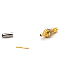 Conector de cable de 50 ohmios CC a 3GHz 1,0/2,3 Jack BHD para conector Rg316 1,0/2,3 BHD conector 1,0/2,3