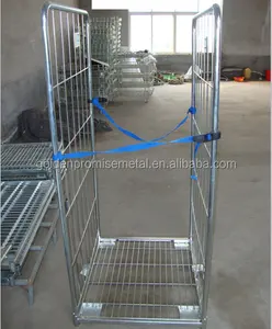 Hot Sale Goods Distributing Metal Trolley Roll Container Roll Cage Roll Pallet Four Wheel Metal Cage