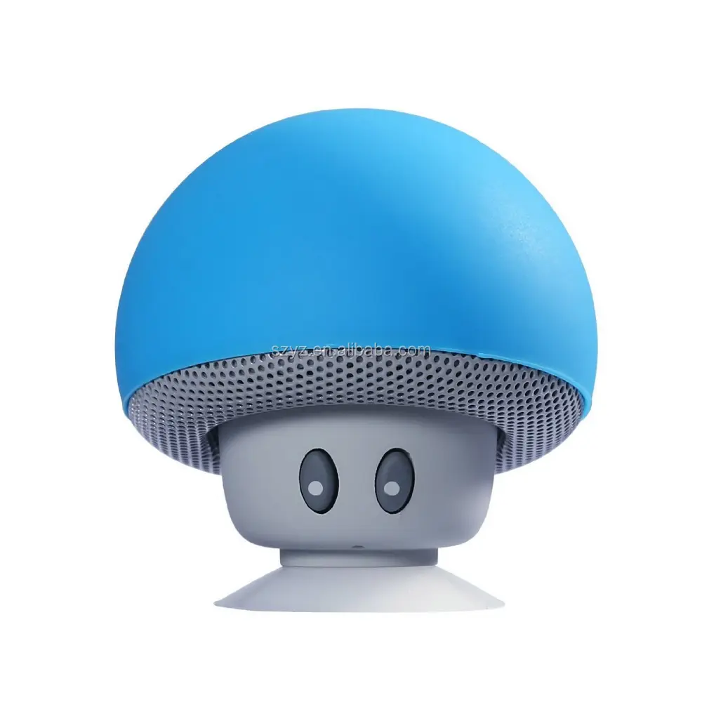 New Arrival Promotional Gift BT Wireless Mini Speaker Mushroom Silicon Suction Music Player