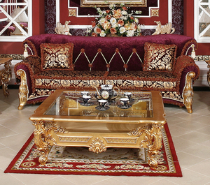 OE-FASHION de tela de 3 plazas de tallado de madera de estilo árabe de lujo - Product Image 1