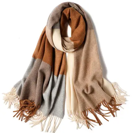 新しいスタイル暖かい冬のスカーフ女性のための柔らかい肌に優しいスカーフ高級デザイナースカーフ卸売中国