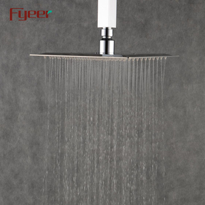Fyeer Bagno <span class=keywords><strong>Doccia</strong></span> Accessorio Ultra Sottile Quadrato Railnfall In Acciaio <span class=keywords><strong>Inox</strong></span> Soffione <span class=keywords><strong>doccia</strong></span> - Product Image 3