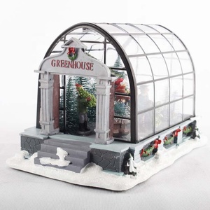 Decoración <span class=keywords><strong>Navideña</strong></span> <span class=keywords><strong>Popular</strong></span> para el Hogar, Colorida Casa de Pueblo <span class=keywords><strong>Navideña</strong></span> de Acrílico con Luces LED y <span class=keywords><strong>Música</strong></span> - Product Image 6