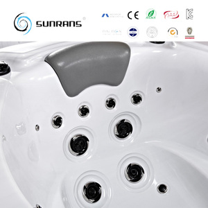 Sunrans Ruimtebesparend 1.95M Een Persoon Hot Tub Massage Spa Badkuip Met Waterval - Product Image 5