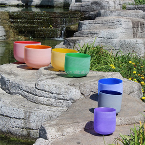HM venta al por mayor Chakra curación cuarzo cristal canto cuenco canción cuenco/colorido Musicoterapia meditación Yoga cuenco - Product Image 1