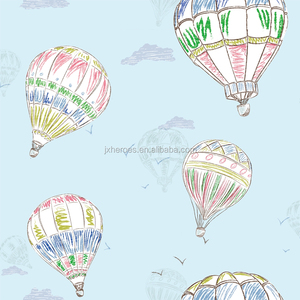 Hot Air บอลลูนออกแบบเด็กทารกวอลล์เปเปอร์
