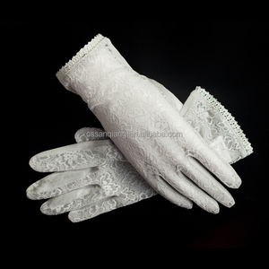Offre Spéciale femmes mariée lavable blanc dentelle main mode gant de soie pour mariage - Product Image 4