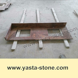 Nhà Bếp Đá Đỏ Juparana Bordeaux Đỉnh Đảo Đá Hoa Cương - Product Image 6