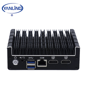 4 LAN Port NUC Mini PC J3160 Quad-core không quạt công nghiệp máy tính để bàn pfsense hỗ trợ máy tính AES-NI - Product Image 1