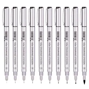 0.05-1.0 Mm Tahan Air Pigmen Sketsa Micro Liner Fineliner Pena untuk Ilustrasi Kantor Sketsa Scrapbooking