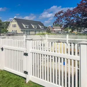 Traditionelle billige Zaun Tor Vinyl/PVC/Kunststoff Streikposten Zaun Tor für Garten