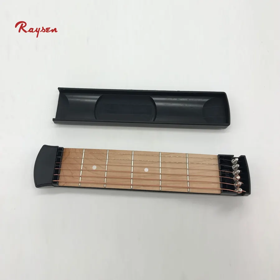 ポケットストリングス ６フレット ポケットギター コード練習に最適 ポケットギター練習用ネック 6フレット ポータブル ギターコード練習ツール 初心者用