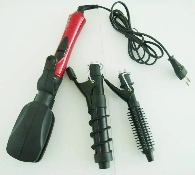 6 in 1 hair straightener/hair curler sets