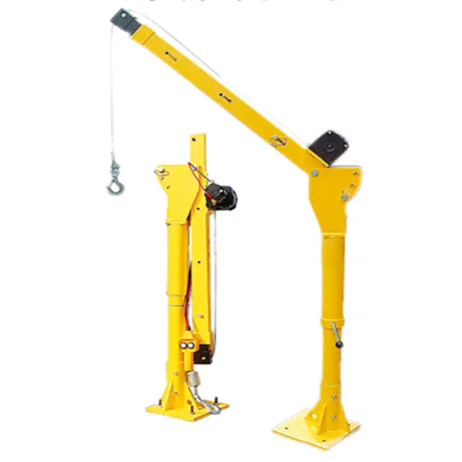 Strong boom winch swing arm lift crane