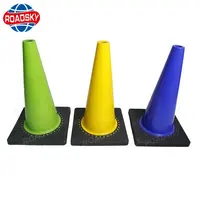 Flexible PVC Construction Traffic Cone Blue