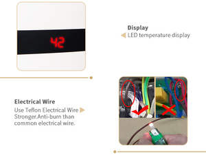 Chauffe-<span class=keywords><strong>eau</strong></span> électrique instantané, pour la douche, sans réservoir, commande à boutons, chauffage rapide de l'<span class=keywords><strong>eau</strong></span> salée, douche chaude - Product Image 3