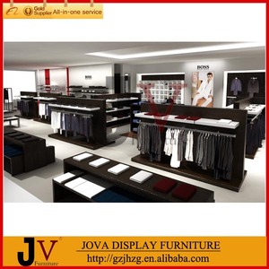 Mdf avec placage <span class=keywords><strong>de</strong></span> bois fini <span class=keywords><strong>hugo</strong></span> <span class=keywords><strong>boss</strong></span> vêtement. design intérieur du magasin - Product Image 1