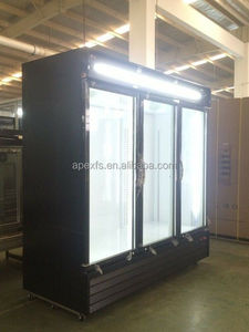 Refrigerador puerta de cristal para <span class=keywords><strong>coca</strong></span> <span class=keywords><strong>cola</strong></span> 2000L/tres puertas refrigerador/<span class=keywords><strong>nevera</strong></span> - Product Image 3