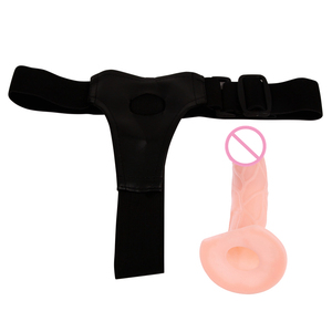 Cinturino vuoto per uomo cinturino su vibratore Dildo cavo cinturino vibrante realistico per coppie Strapon del pene - Product Image 5