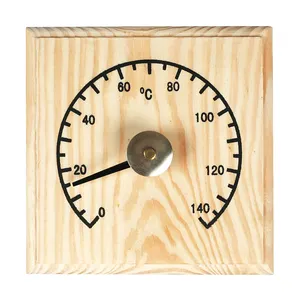 Alphasauna Hot Koop Vierkante Houten Finse Grenen Sauna Thermometer