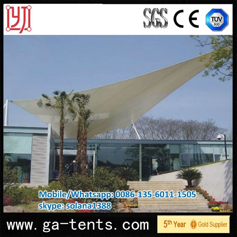 Доказательство воды и солнце доказательство стальная конструкция Tensiile растяжение мембраны крыши палаток