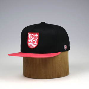 Custom ajustable pico rojo <span class=keywords><strong>tapas</strong></span> de hip hop hebilla de plástico 3d logo snapback sombreros al por mayor - Product Image 2