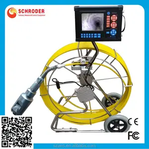 Underwater Sewer Pipe Inspection Camera System with video Recording DVR Rotating head mini camera for DN 2.36&quot;-15.75&quot;