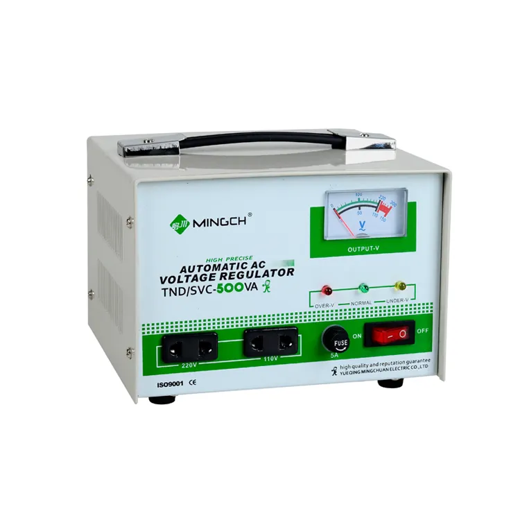 MINGCH High Quality Fully Automatic Single Phase 500va Svc Automatic Voltage Regulator Stabilizers