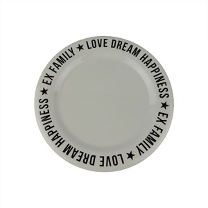 Gros Mélamine grand dîner plaques dentelle <span class=keywords><strong>plaque</strong></span> isolé - Product Image 1