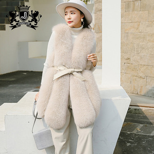 Moins femmes <span class=keywords><strong>gilet</strong></span> hiver <span class=keywords><strong>chaud</strong></span> sans manches <span class=keywords><strong>gilet</strong></span> réel fourrure de renard <span class=keywords><strong>gilet</strong></span> pour les filles - Product Image 3