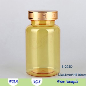 225 ml verde oscuro botella de plástico PET, pastillas para adelgazar embalaje, dieta píldora botella para <span class=keywords><strong>la</strong></span> Mujer - Product Image 3