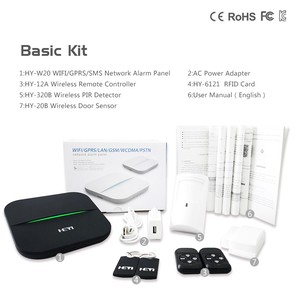 Oem Đen Trắng HY-W20 <span class=keywords><strong>32</strong></span> Quốc Phòng Khu Wifi 2G 4G GSM Tùy Chọn Nhà Chống Trộm Chống Trộm An Ninh Thông Minh Bảo Vệ Hệ Thống Báo Động - Product Image 6