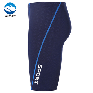 Pantalones PBT transpirables para <span class=keywords><strong>hombre</strong></span>, mallas deportivas ajustadas, pantalones cortos de baño Jammer para competición, 100% poliéster - Product Image 4