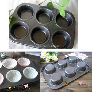 Holesale 2017 nuevos productos de molde plana antiadherente seis secciones incluso cake pan - Product Image 1