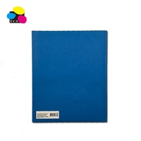 Carpeta de Presentación de Papel de Dos Bolsillos Tamaño Carta, Ecológica, de Alta Calidad, Color Azul, con 3 Solapas, para Uso en Oficina y Escuela, Precio de Fábrica