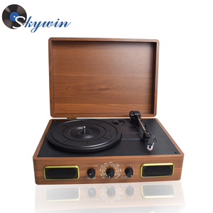 Madera cinturón impulsado mecanismo giradiscos USB reproductor de <span class=keywords><strong>vinilo</strong></span> - Product Image 1