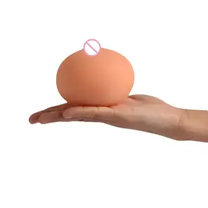 Mainan seks payudara tiruan lucu mainan payudara buatan silikon realistis