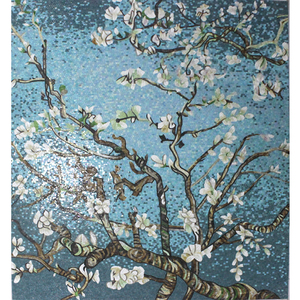 Tuile murale décorative <span class=keywords><strong>en</strong></span> <span class=keywords><strong>verre</strong></span> à motif floral personnalisable - Product Image 4