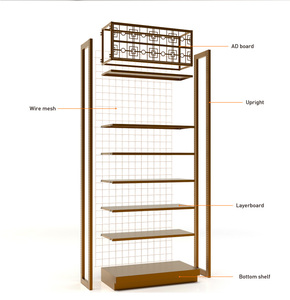 Estante de metal personalizado para supermercado, malla de alambre, barato - Product Image 3