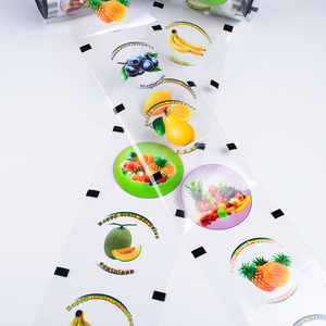 Custom easy peel off modello di frutta bevanda di plastica di <span class=keywords><strong>imballaggio</strong></span> di tenuta <span class=keywords><strong>pellicola</strong></span> latte tazza di tè <span class=keywords><strong>pellicola</strong></span> - Product Image 3